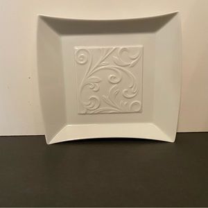 FURSTENBERG QUATERNIO RECTANGULAR DEEP PLATE WHITE PORCELAIN DINNERWARE HOME